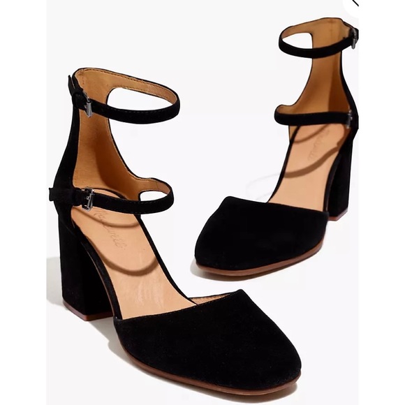 Madewell Shoes - Madewell Annalise Suede Ankle-Strap Pump